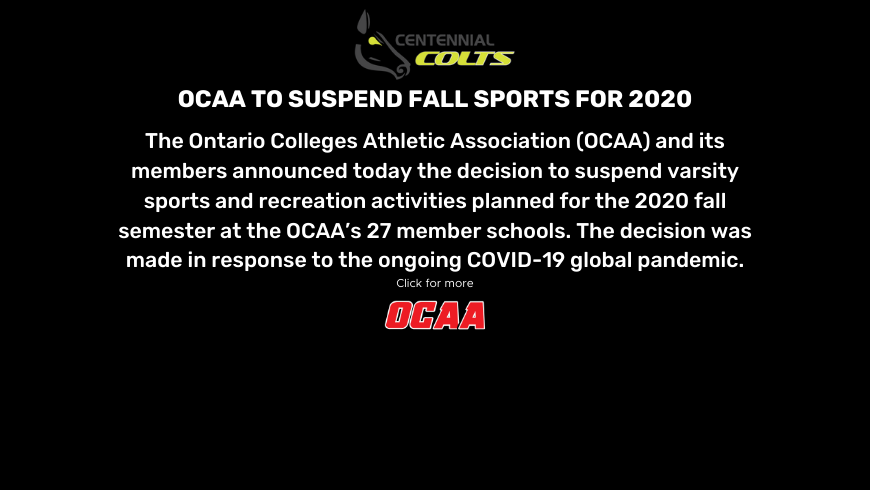 OCAA TO SUSPEND FALL SPORTS FOR 2020