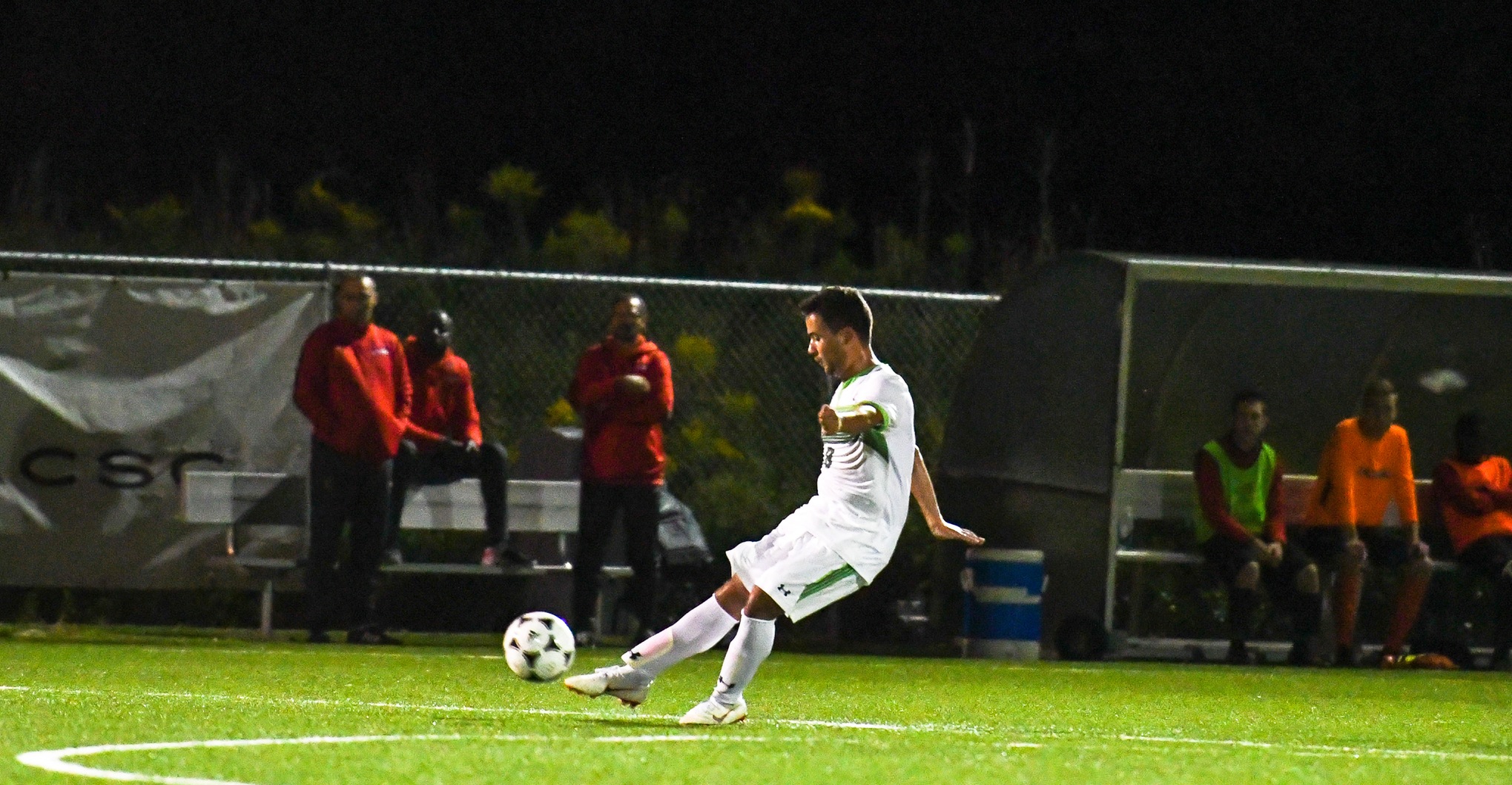 Centennial's Steven Mirabal's free kick goal in the first half capped off a job well done from the Colts as they defeated the Seneca Sting, 2-0, on the road (Khree Fearman/Colts Media).