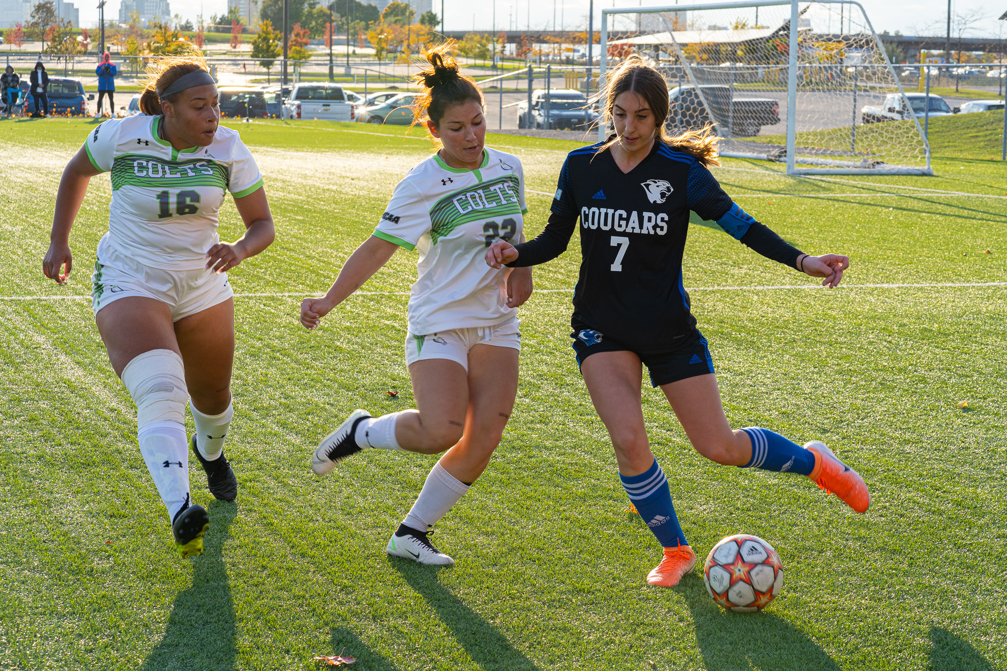 Colts Tame Cougars by Netting Five